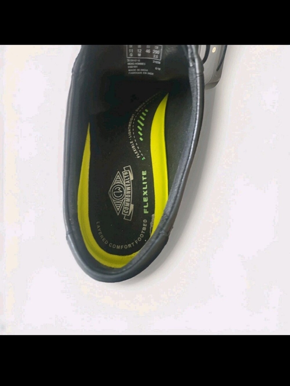 Bostonian Flexlite Shoes Mens Size 12M Black Leather Cap Toe Dress Oxford - Picture 7 of 11